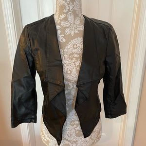 Charlotte Russe cropped leather jacket